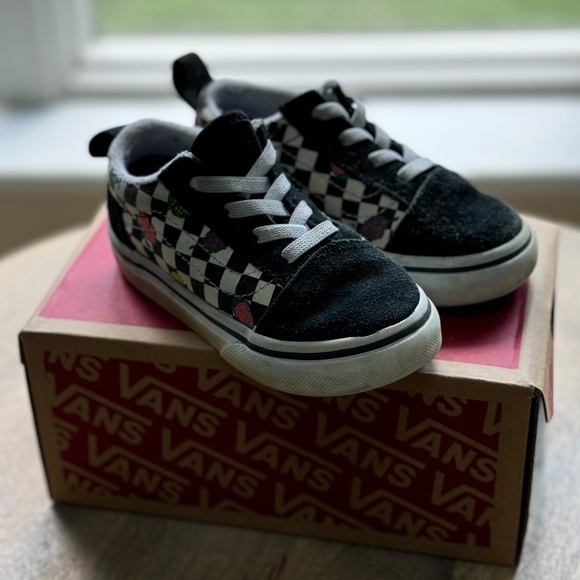 Vans toddler size 7 old school elas fruit checkerboard sneakers - Picture 2 of 5